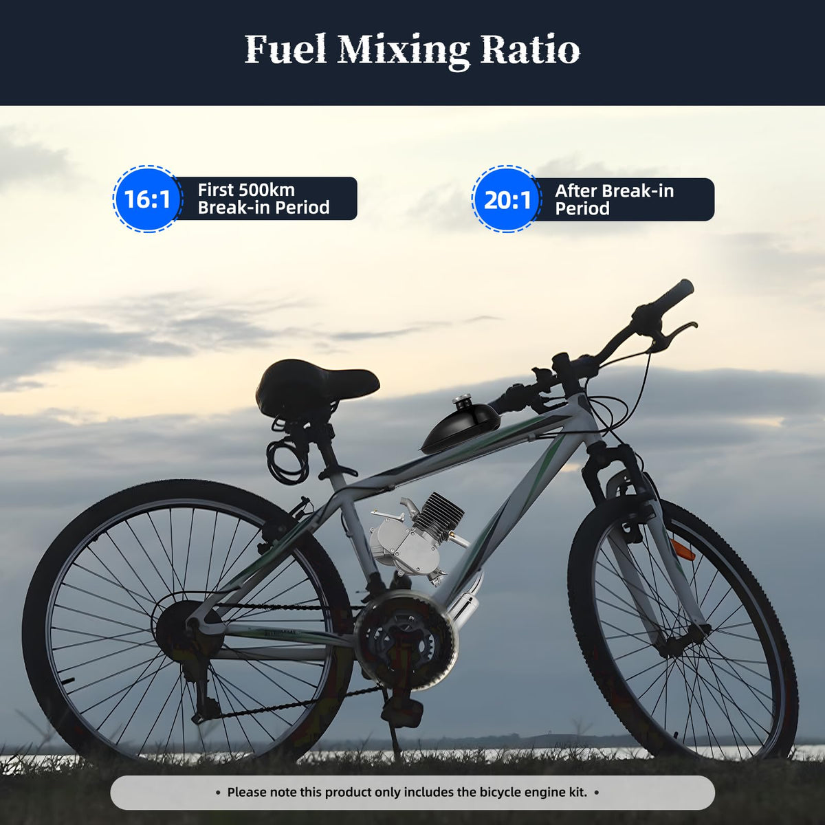 2 Stroke 100CC Bicycle Engine Kit with 36 Tooth Sprocket I1800