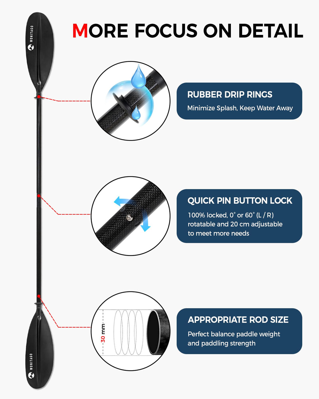 Adjustable Lightweight Kayak Paddle S18787
