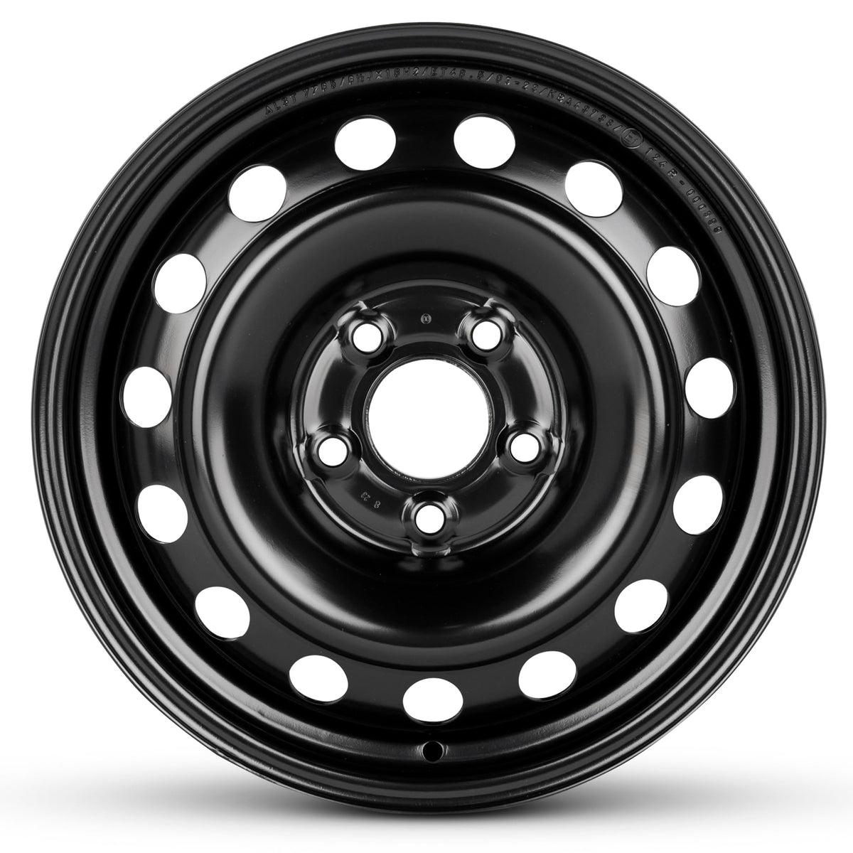 16 Inch Painted Black Car Wheel O328476