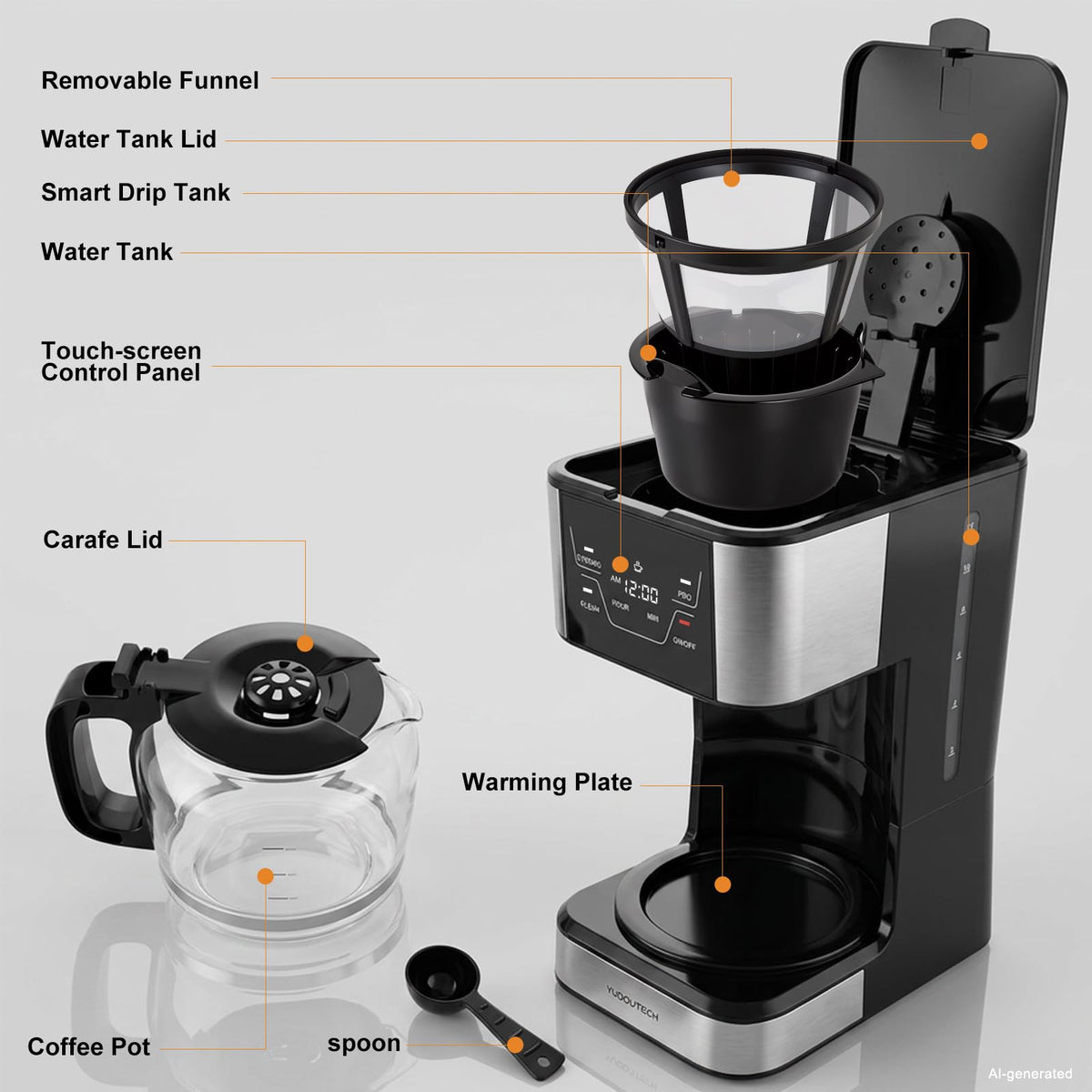 12-Cup Programmable Drip Coffee Maker K53674