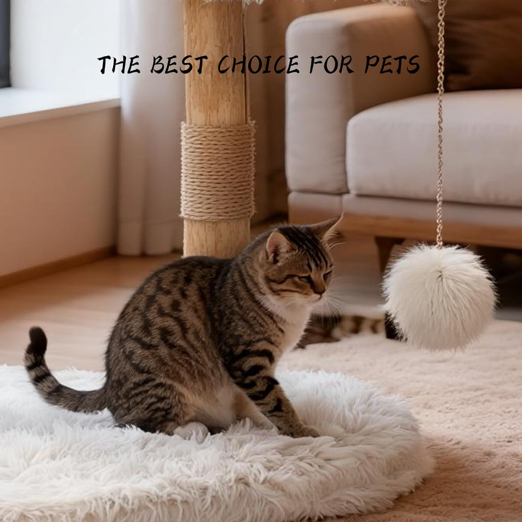 Modern Cat Tree Tower with Sisal Scratching Post K538791