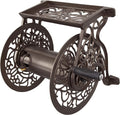 Cast Aluminum Wall Mount Hose Reel, Holds 125-Feet of 5/8-Inch Hose - Bronze E248