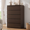 Brown 5 Drawer Wood Dresser R51417
