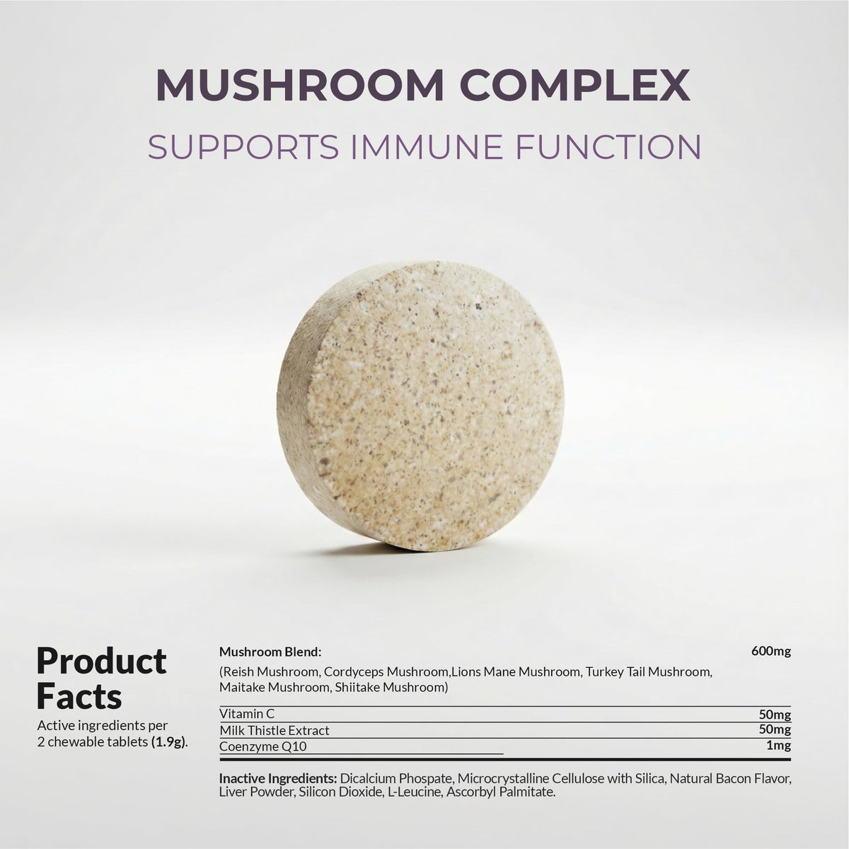 Turkey Tail Mushroom Supplement for Dogs, 120 ct V69605