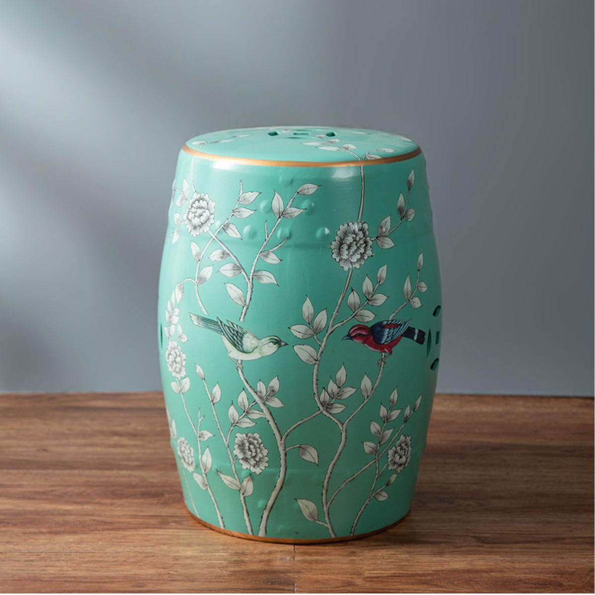 Glazed Ceramic Garden Stool P334