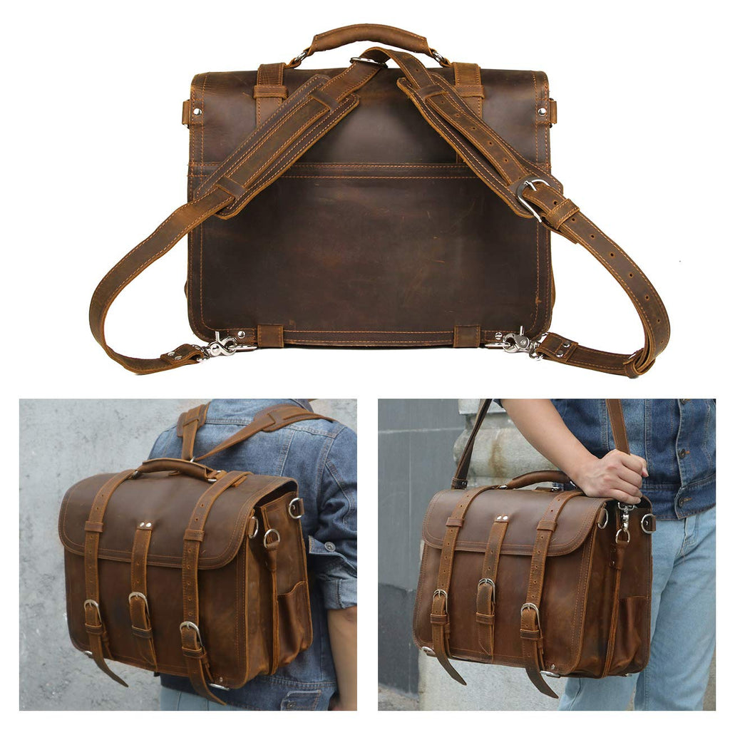 Leather Messenger Bag A41438
