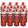 12 Butane Fuel Canisters for Portable Camping Stoves P68081