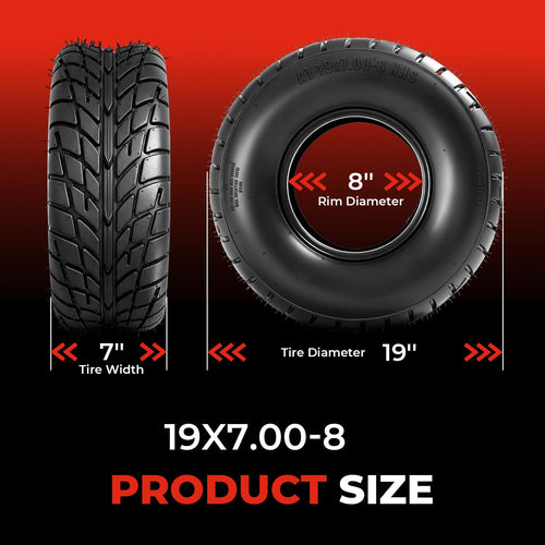 19x7-8 All-Terrain ATV UTV Tires Set of 2 U344