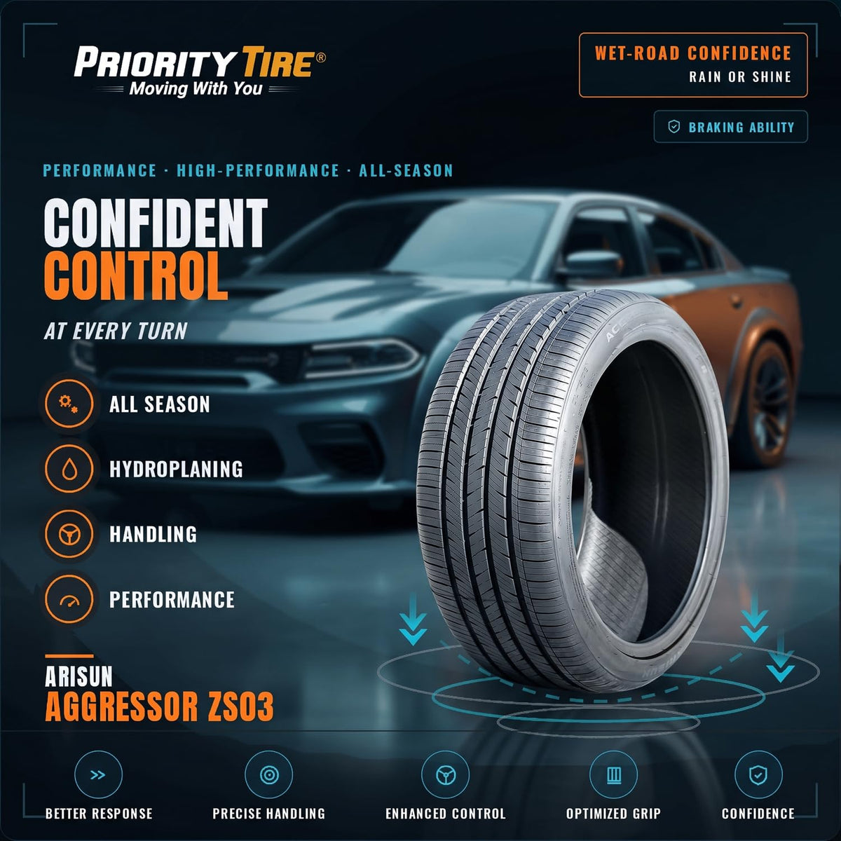 235/40ZR18 95W XL All Season Passenger Tire F467160