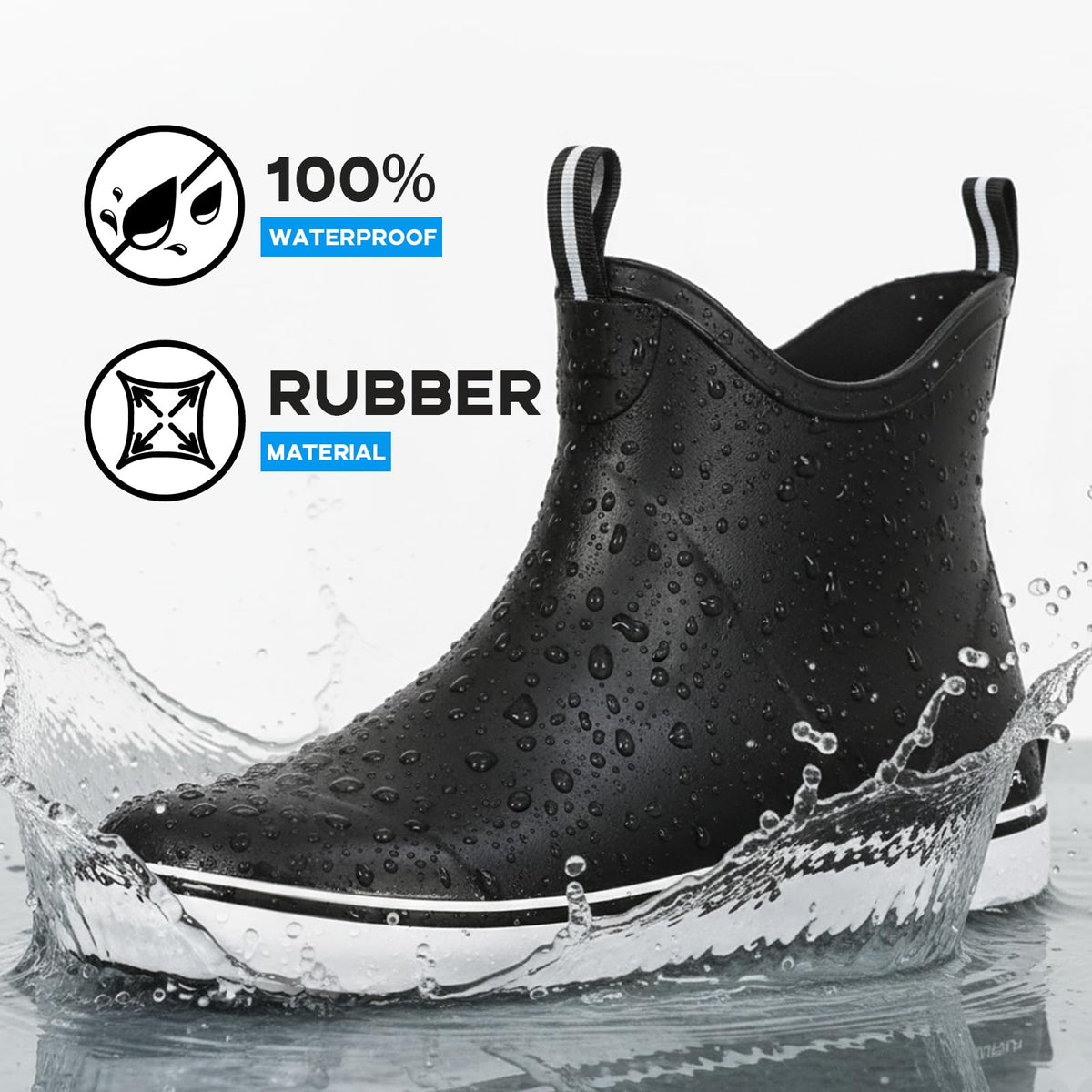 Waterproof Ankle Rubber Boots M537