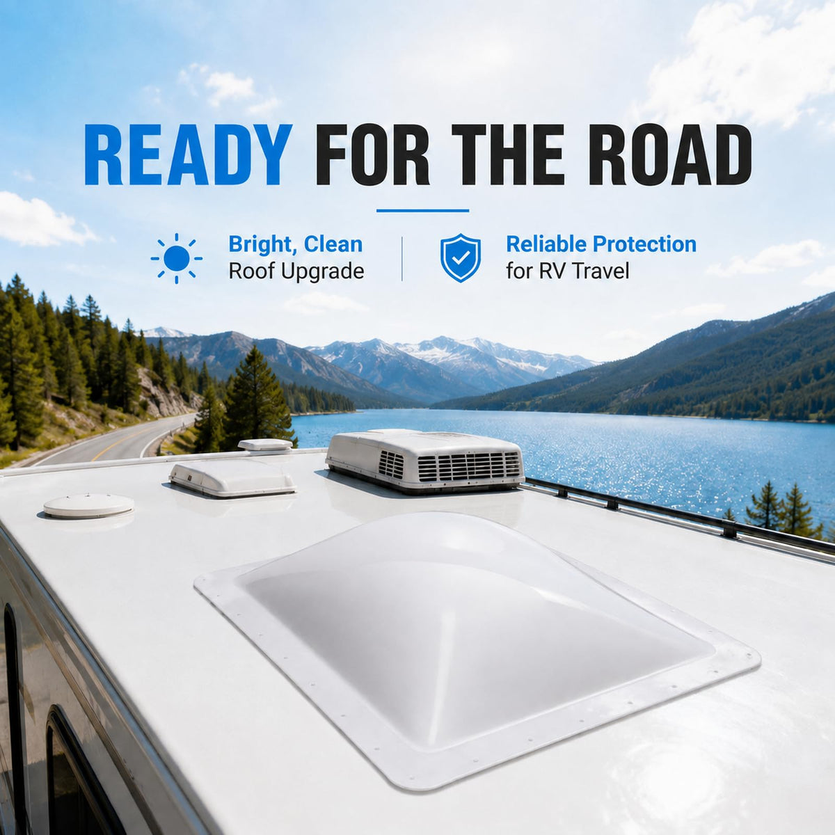 RV Skylight Replacement 22" x 34" Outer Dome Cover Y73665