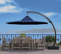 11-FT Patio Offset Cantilever Umbrella with Base R608143