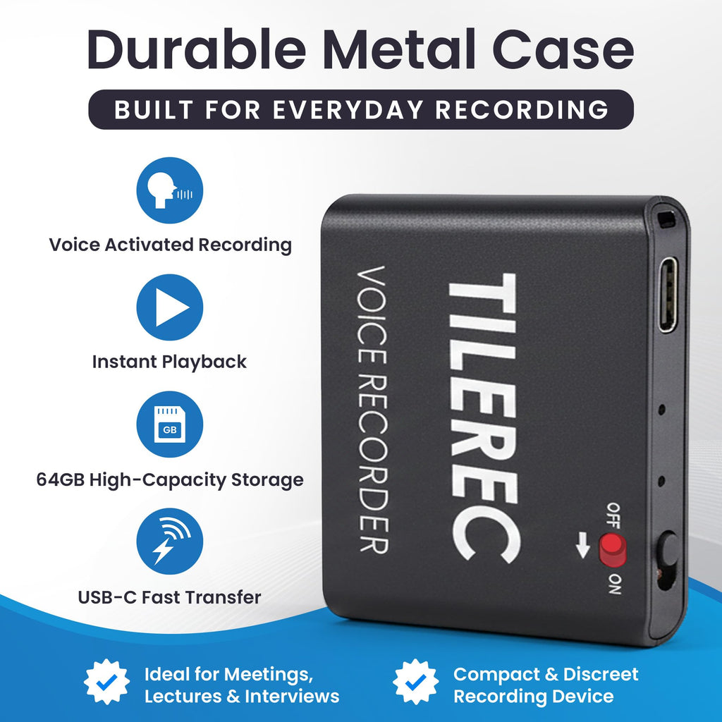 64GB USB-C Metal Body Digital Audio Recorder K5738