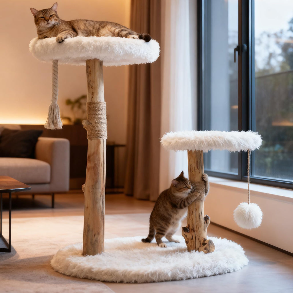 Modern Cat Tree Tower with Sisal Scratching Post K538791