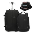 Rolling Backpack with Wheels 43L with Packing Cubes Set J90818