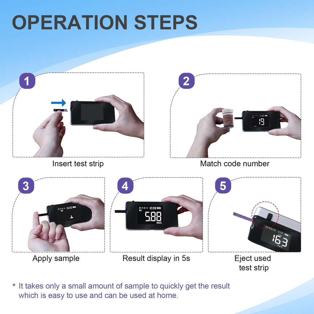 Hemoglobin Test Meter with 25 Test Strips H863