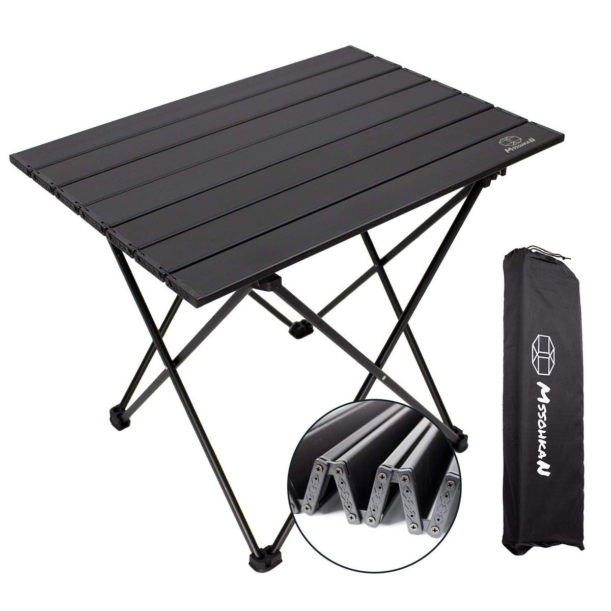 Camping Table Folding Portable Aluminum Lightweight Carry Bag R494