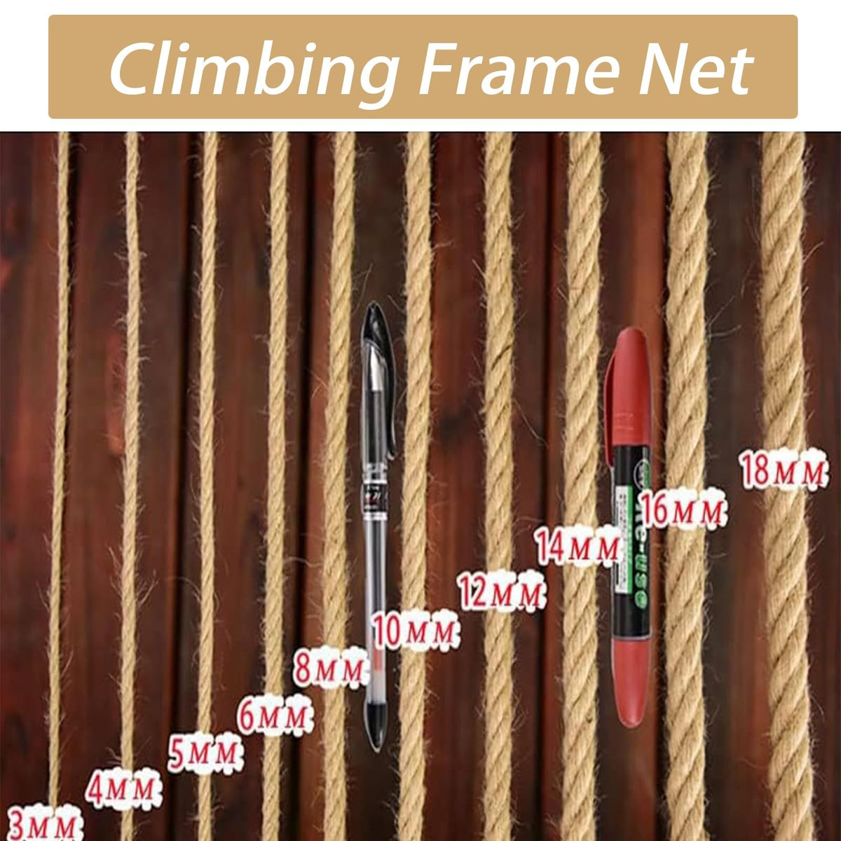 7x20ft Heavy-Duty Climbing Net S2216