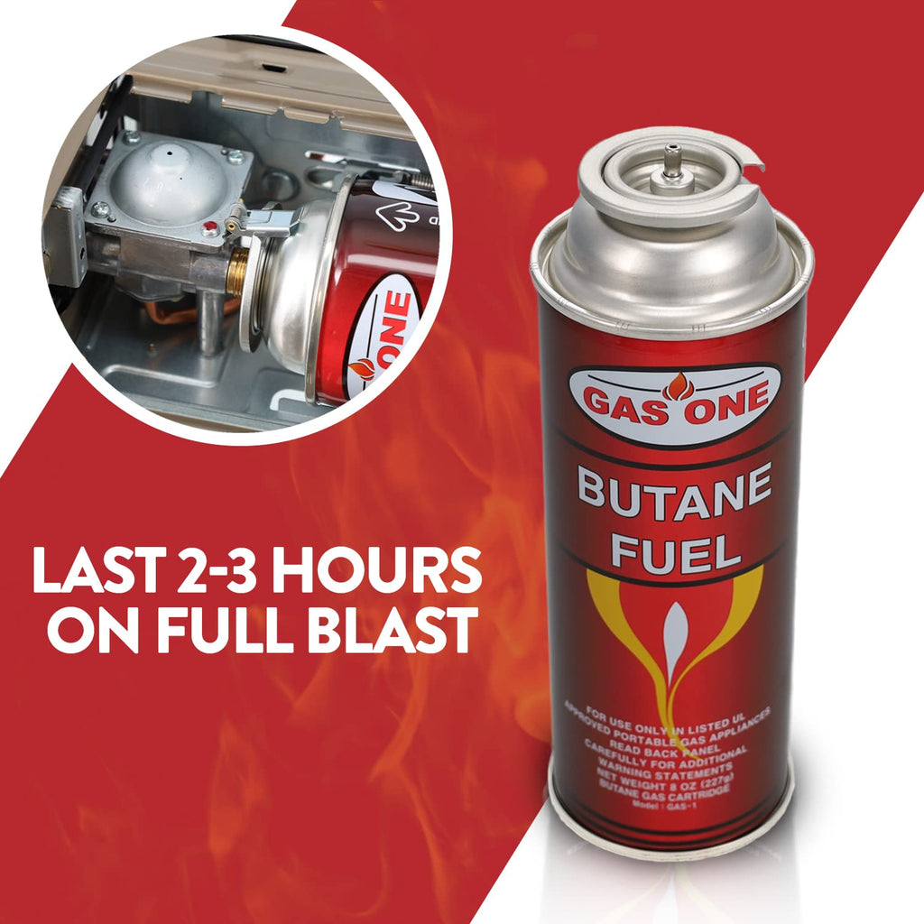 12 Butane Fuel Canisters for Portable Camping Stoves P68081