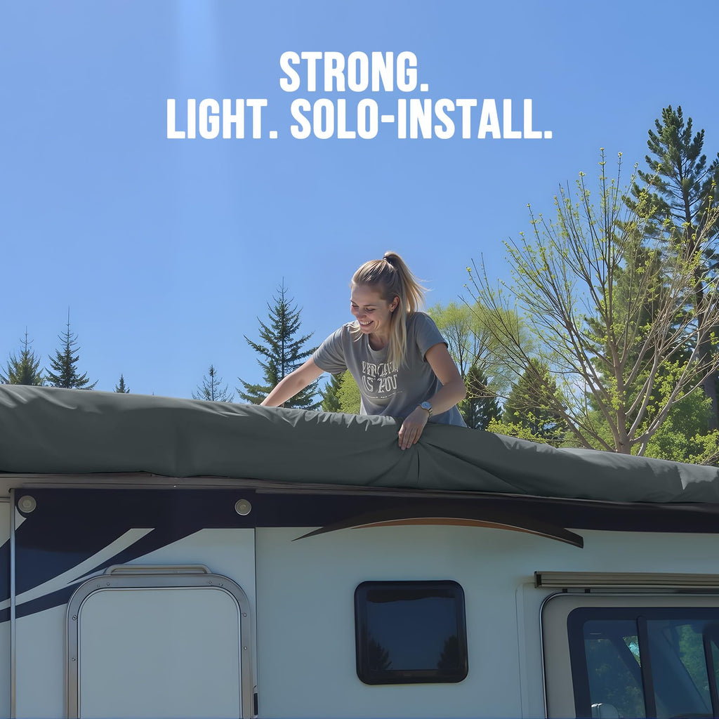 Heavy Duty RV Cover Fits 27-30ft Travel Trailers W44869