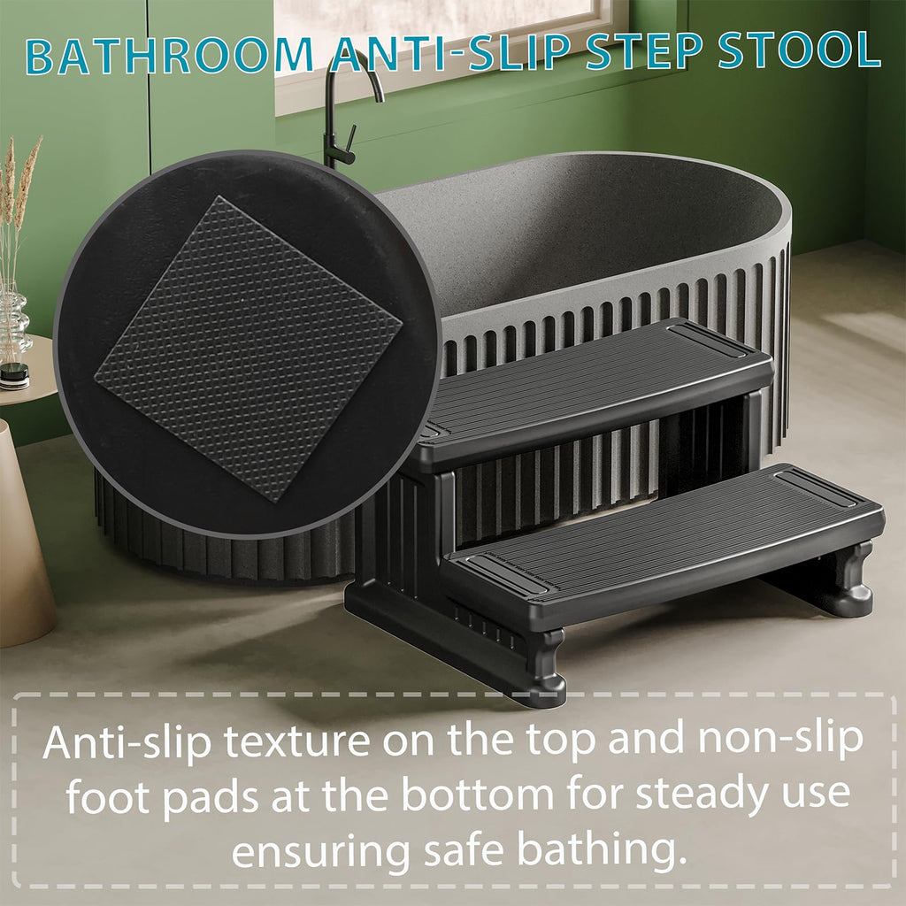 Non-Slip 2-Step Hot Tub Steps H8798