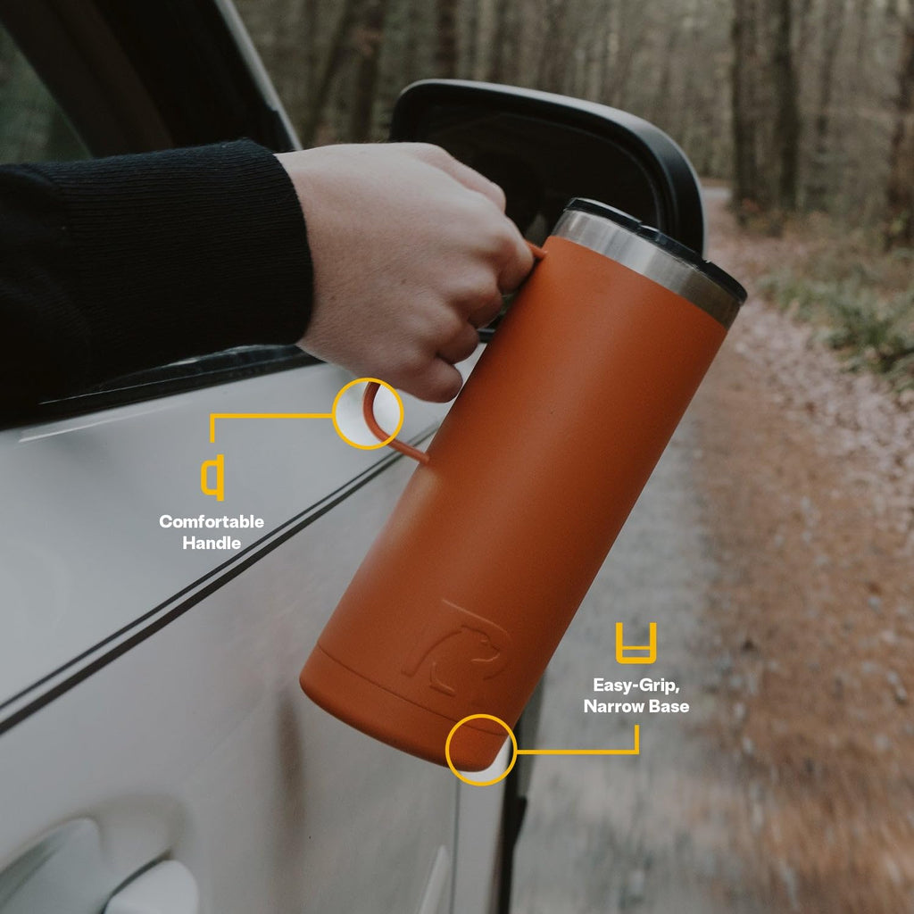 20oz Stainless Steel Insulated Travel Mug with Lid and Handle B415484