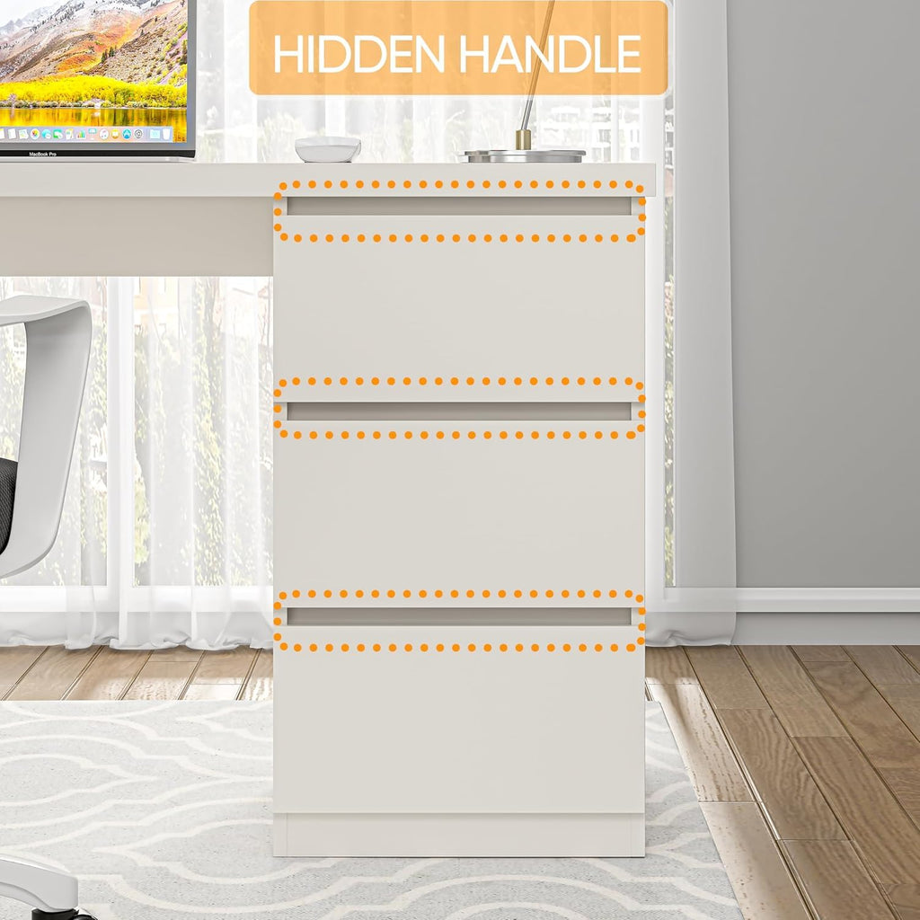 White Desk with Drawers C6580