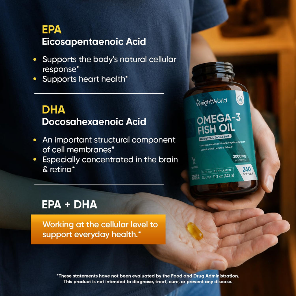 Omega 3 Fish Oil 3000mg 240 Softgels G8248