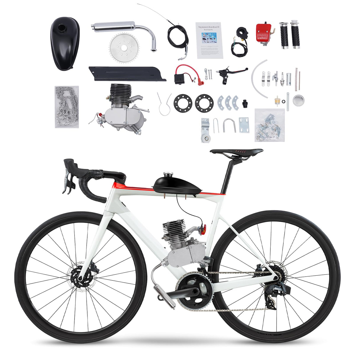 2 Stroke 100CC Bicycle Engine Kit with 36 Tooth Sprocket I1800