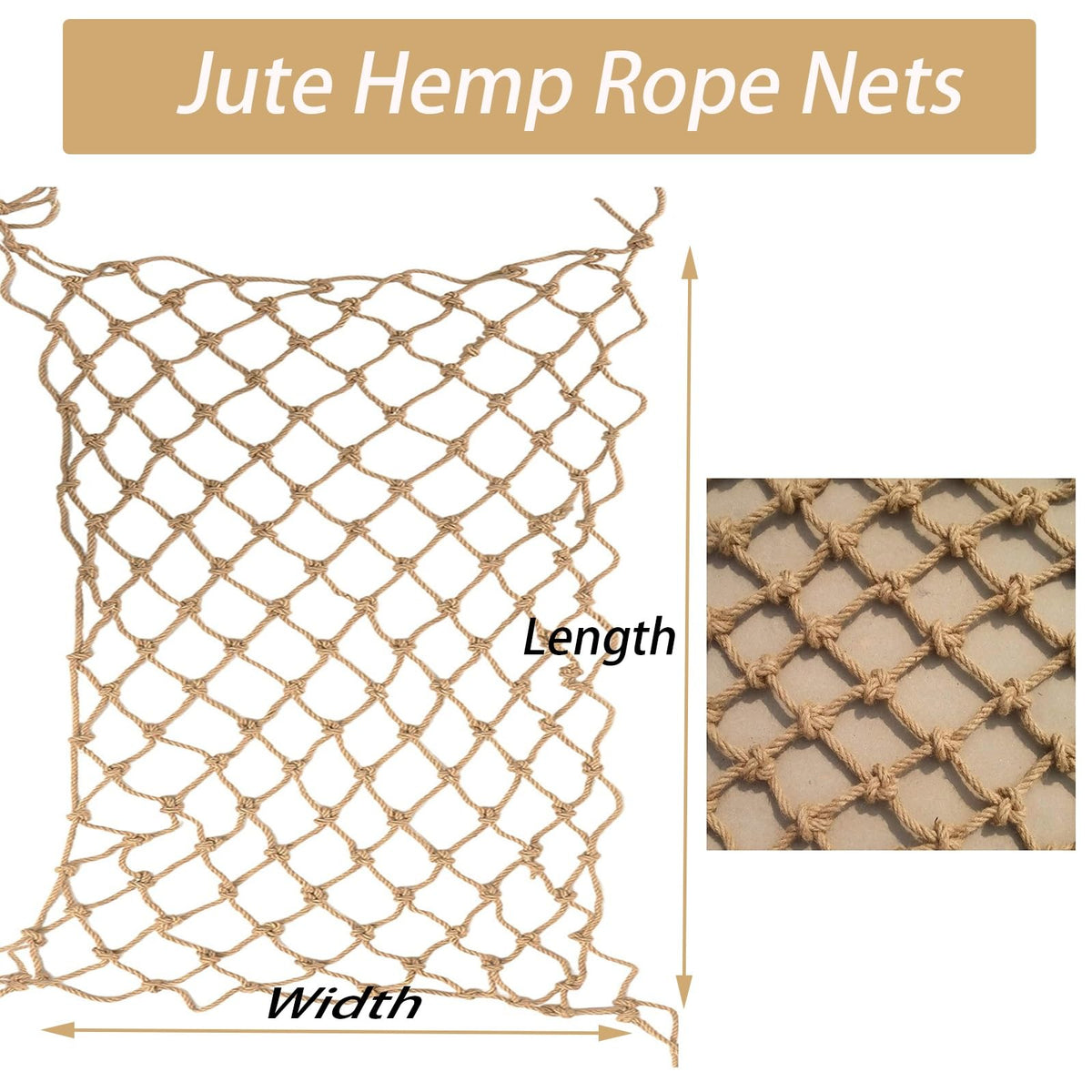 7x20ft Heavy-Duty Climbing Net S2216