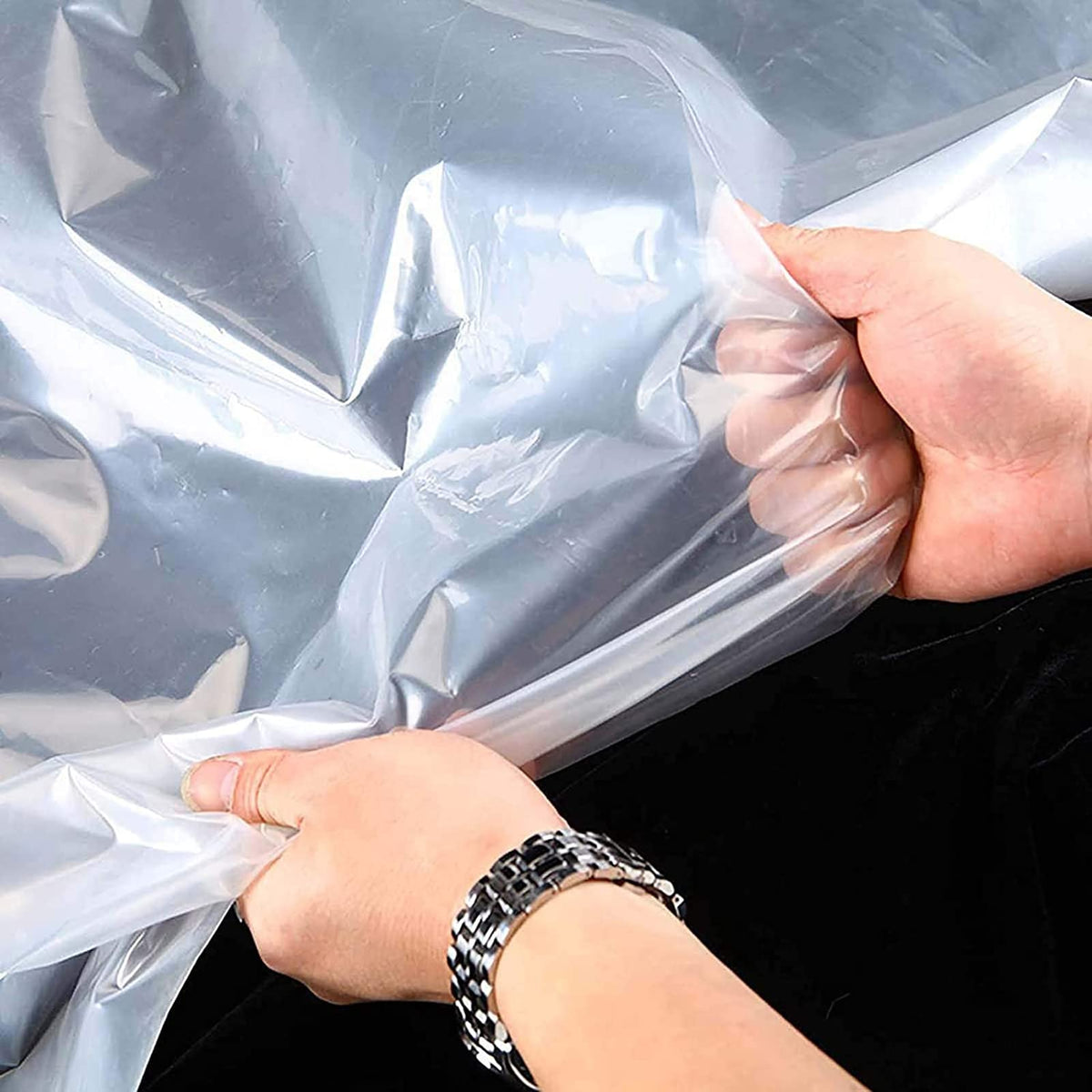 Heavy Duty Waterproof Clear 3x3ft Poly Tarp with Grommets Q971759