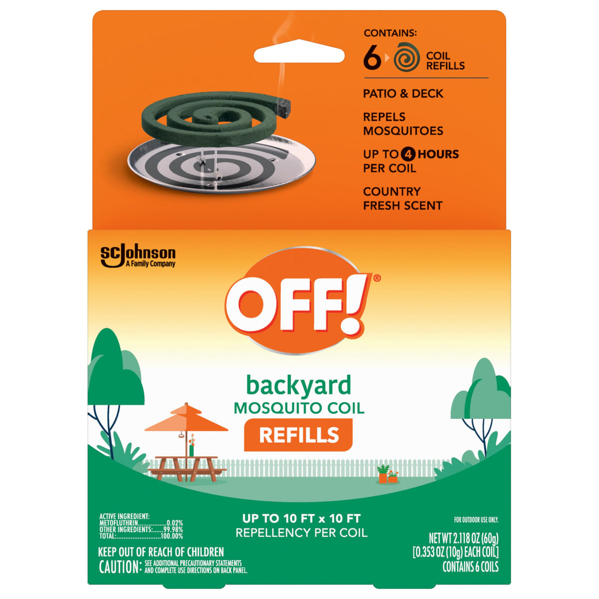 Mosquito Coil Refills 6 Count (Pack of 6) S456