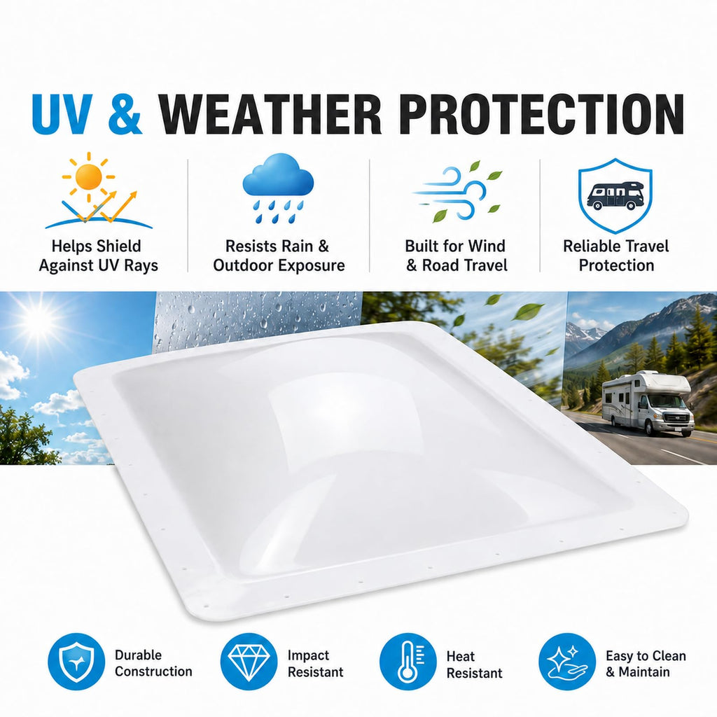 RV Skylight Replacement 22" x 34" Outer Dome Cover Y73665