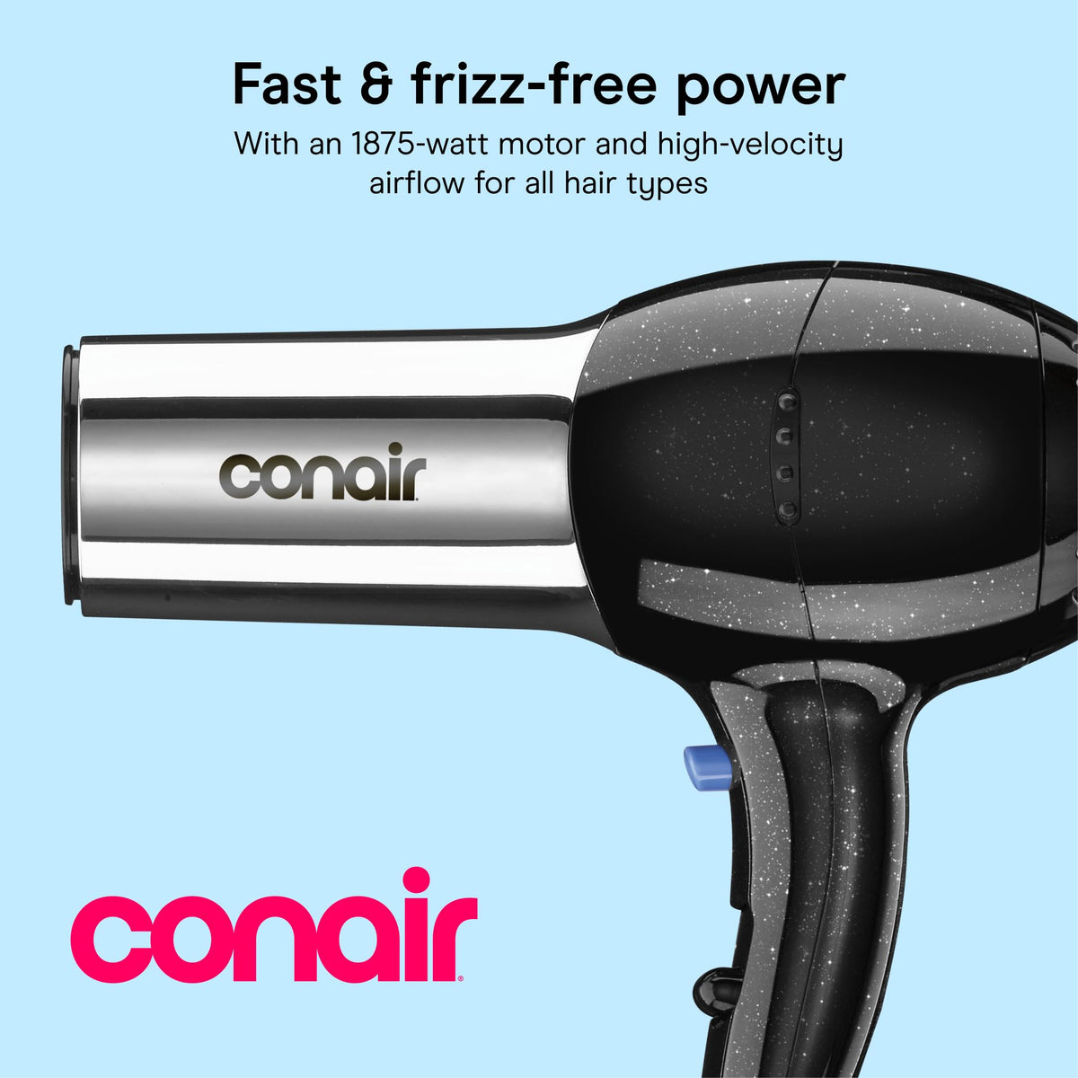 1875W Full Size Ionic Hair Dryer with Concentrator Attachment E37300