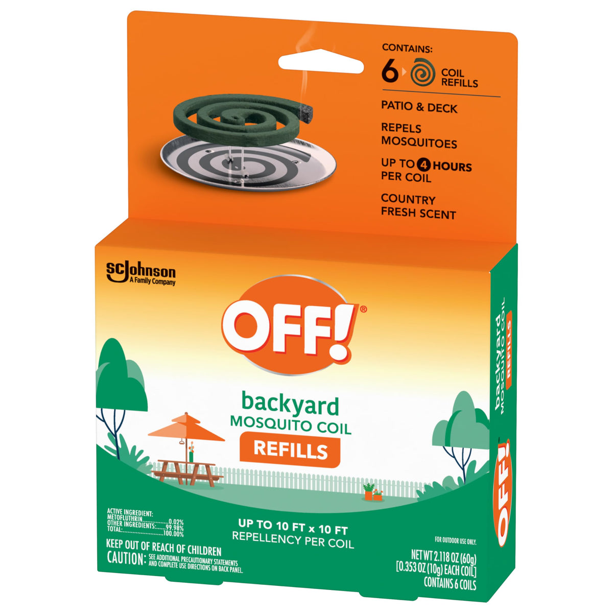 Mosquito Coil Refills 6 Count (Pack of 6) S456