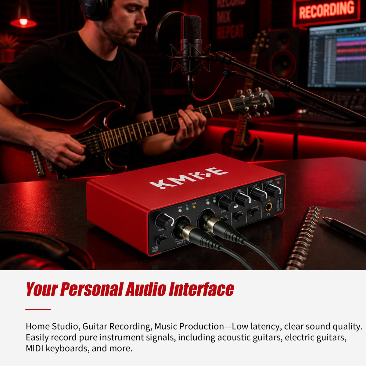 USB Audio Interface with 48V Phantom Power L5175