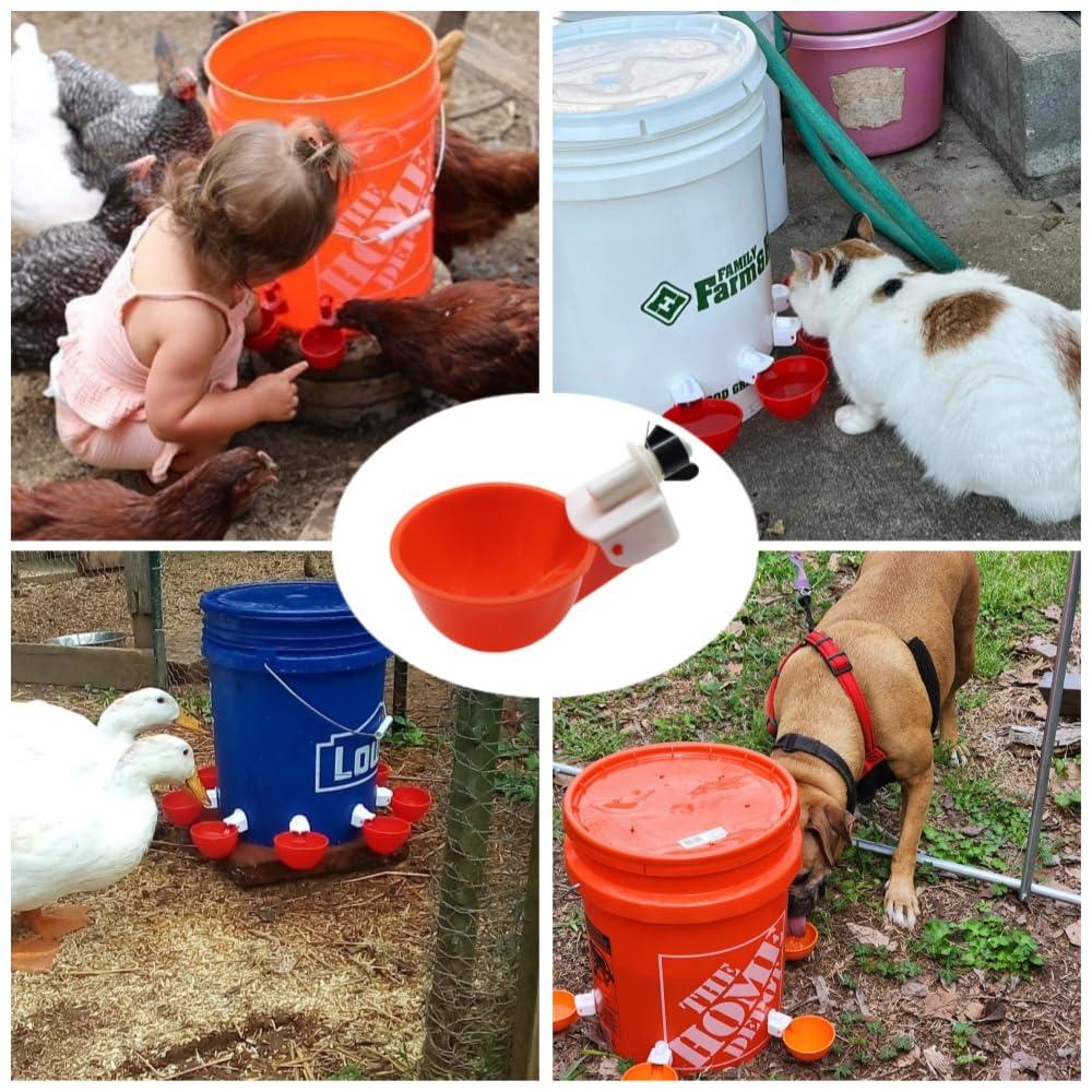 12 Pack Poultry Waterer Cups with Drill Z3454