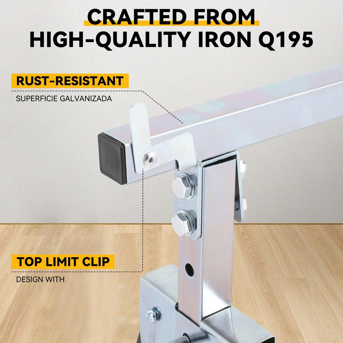 2-Pack 7-Level Adjustable Folding Sawhorse G756934