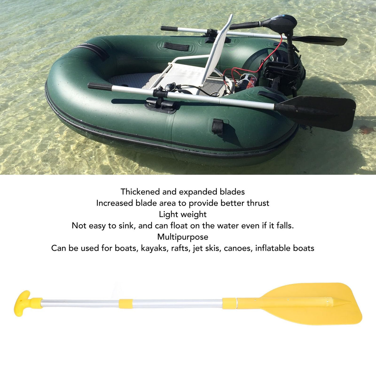 2Pcs Telescopic Adjustable Canoe Paddles V588389