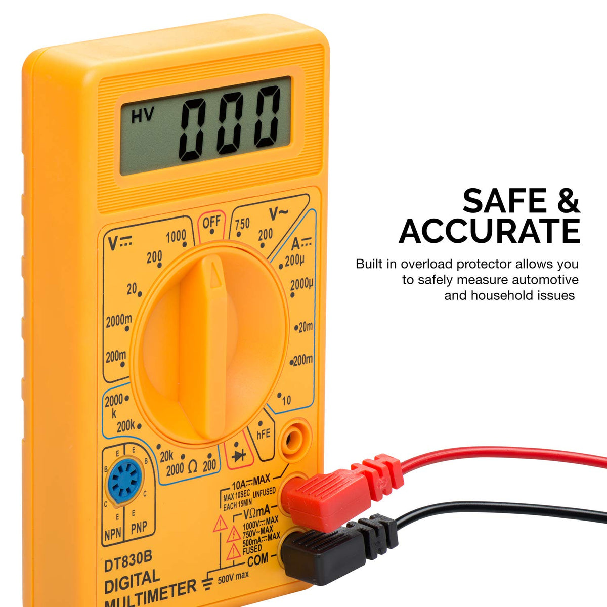 Digital Multimeter Diode & Transistor Tester D9799