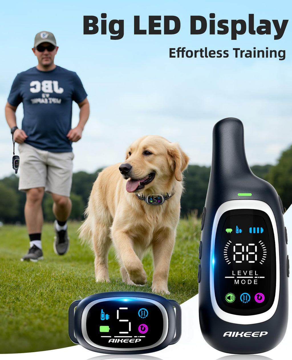 2-in-1 Dog Training Collar with Remote Z905650