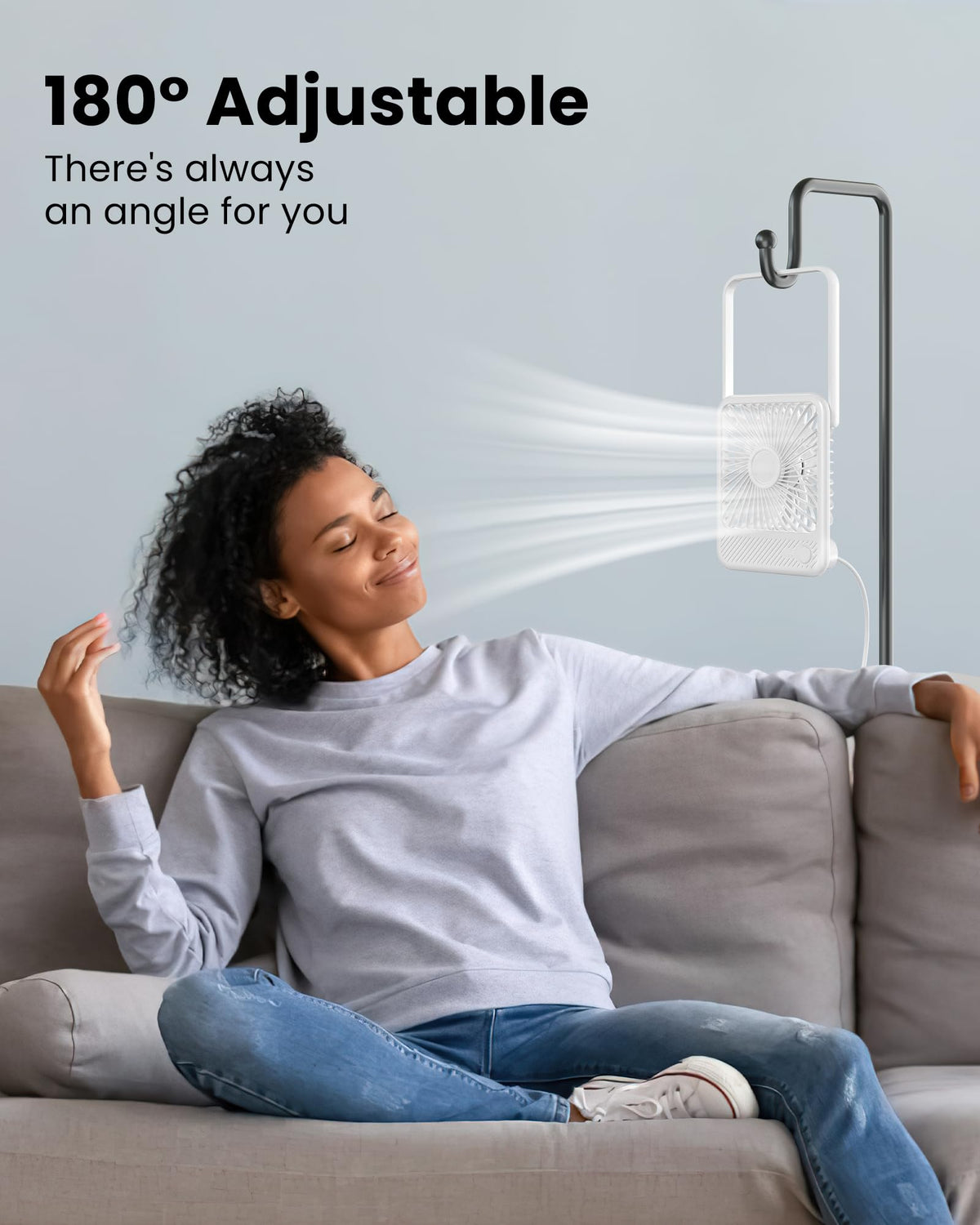 White USB Desk Fan U95599