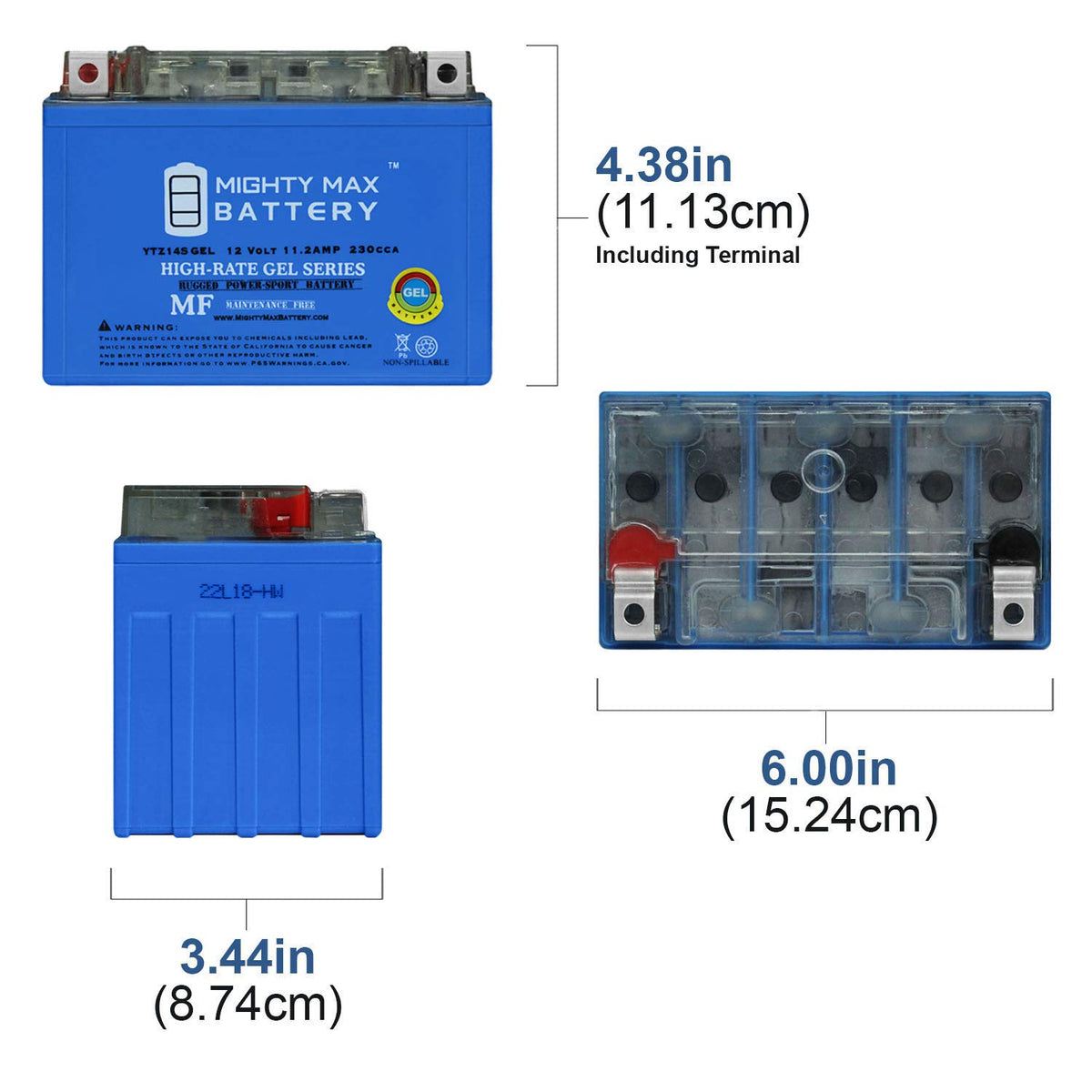 12V 11.2Ah GEL Battery O740