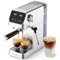 1400W Stainless Steel Espresso Machine with Milk Frother D462