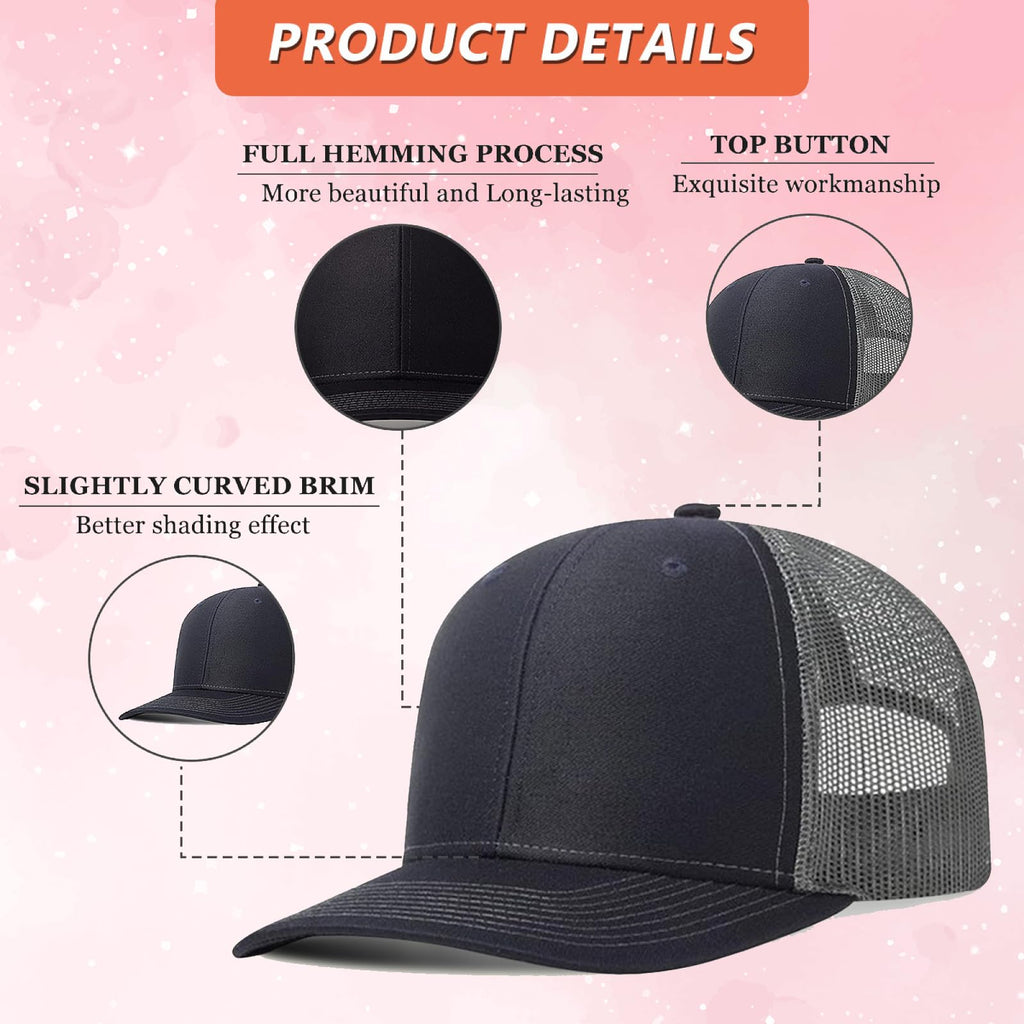 Custom Trucker Hat with Text Photo Logo L666