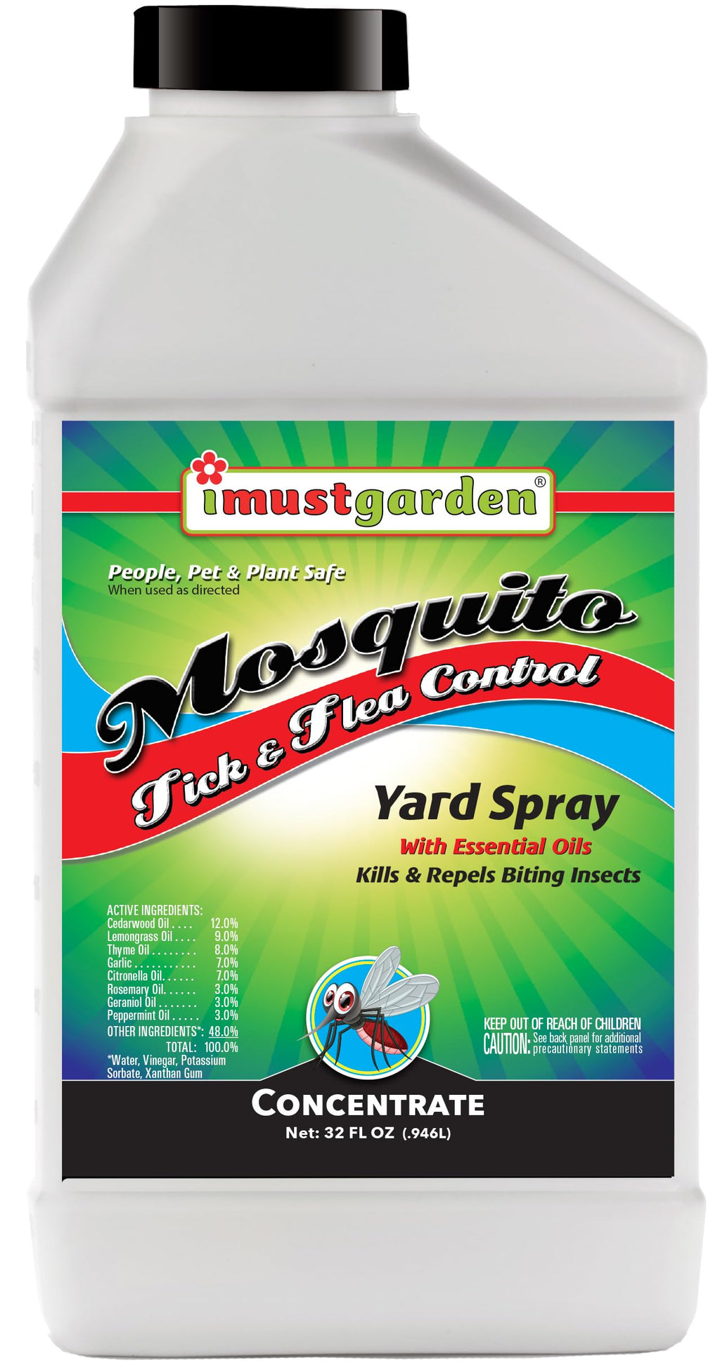 Yard Spray for Mosquitos/Ticks/Fleas 32oz Y246
