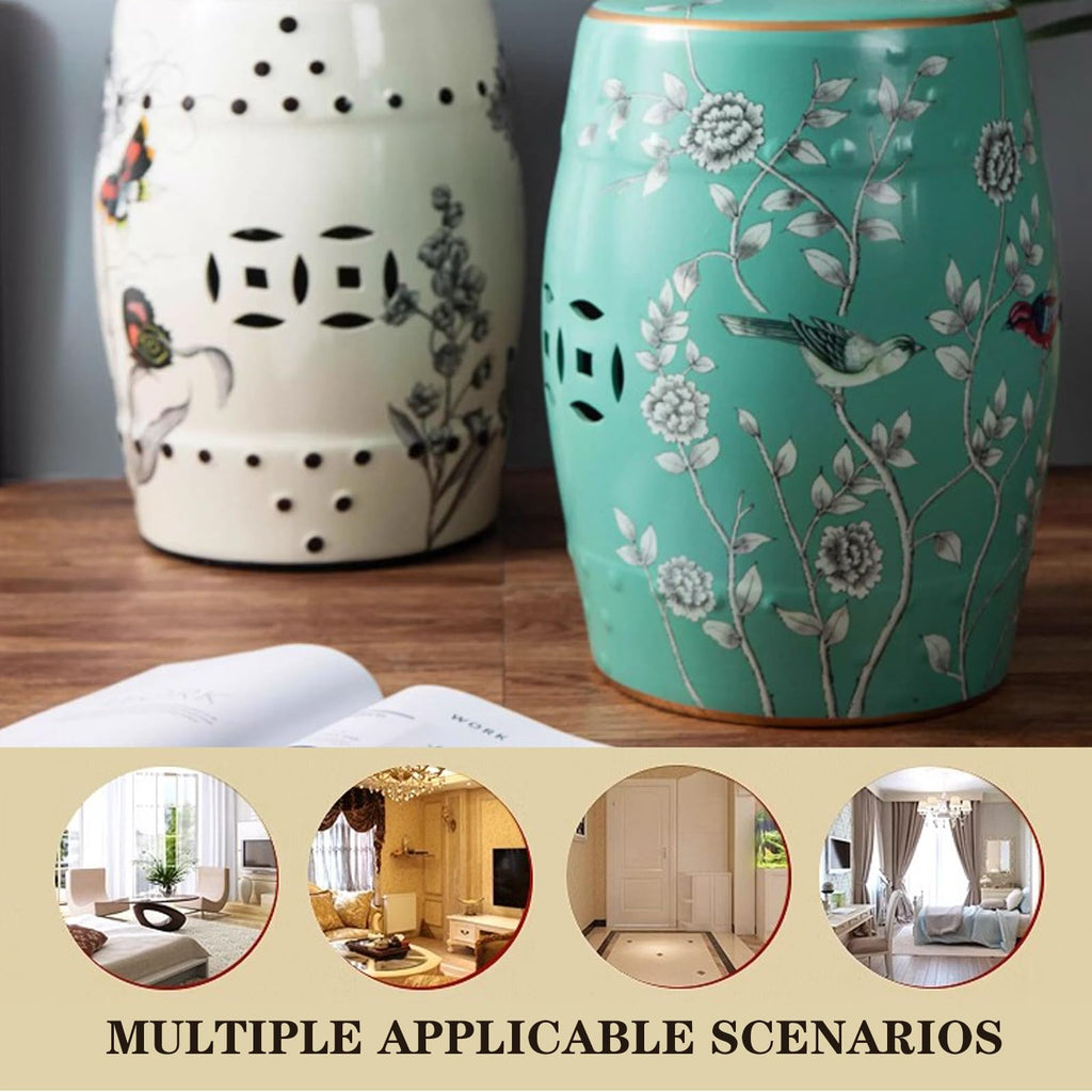 Glazed Ceramic Garden Stool P334