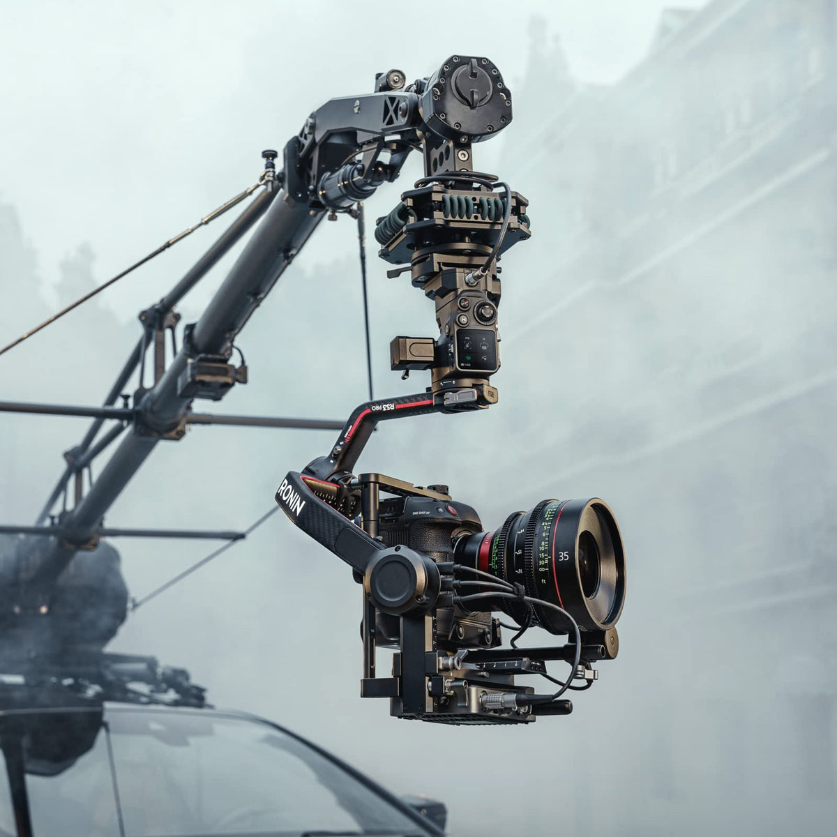 3-Axis Gimbal Stabilizer with Carbon Fiber Arms, Black Y12251