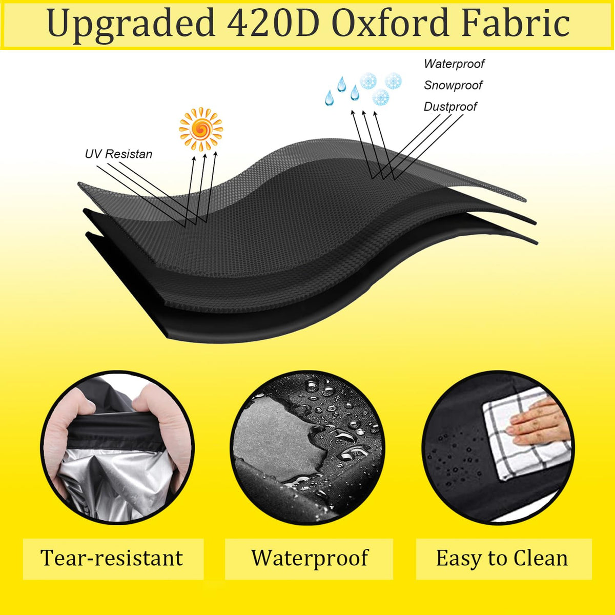 Waterproof 420D Oxford Patio Furniture Cover V21654