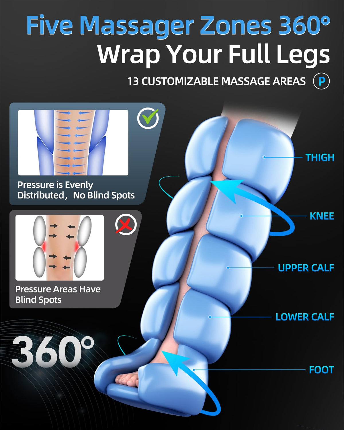 Leg Massager with Heat and Compression G584956
